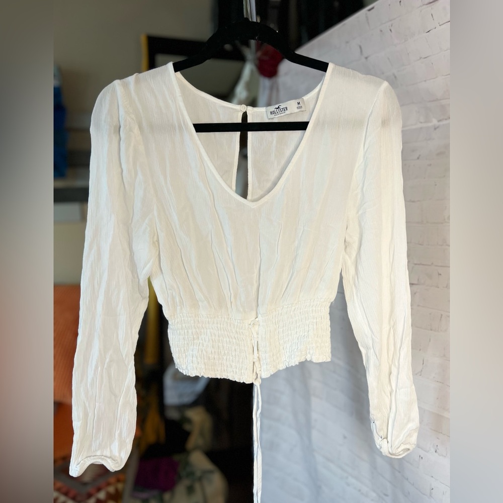 White Hollister blouse